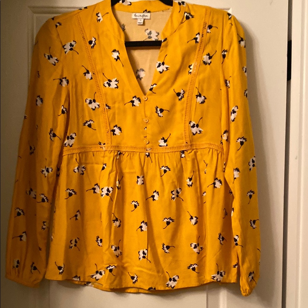 Yellow Floral Blouse